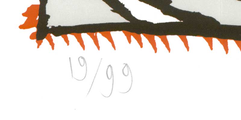 Pierre Alechinsky - Griserie à minuit 1 - Billede 2