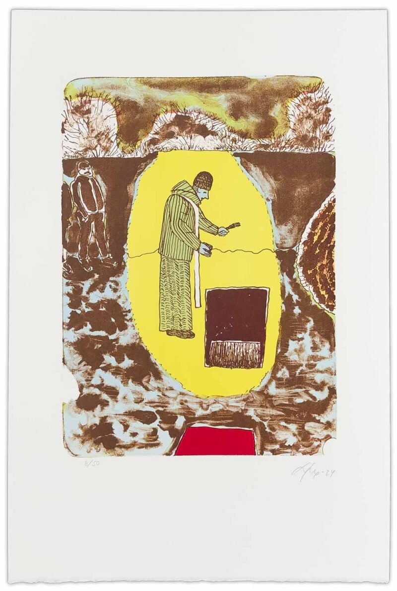 Litografi af Bjørn Nørgaard