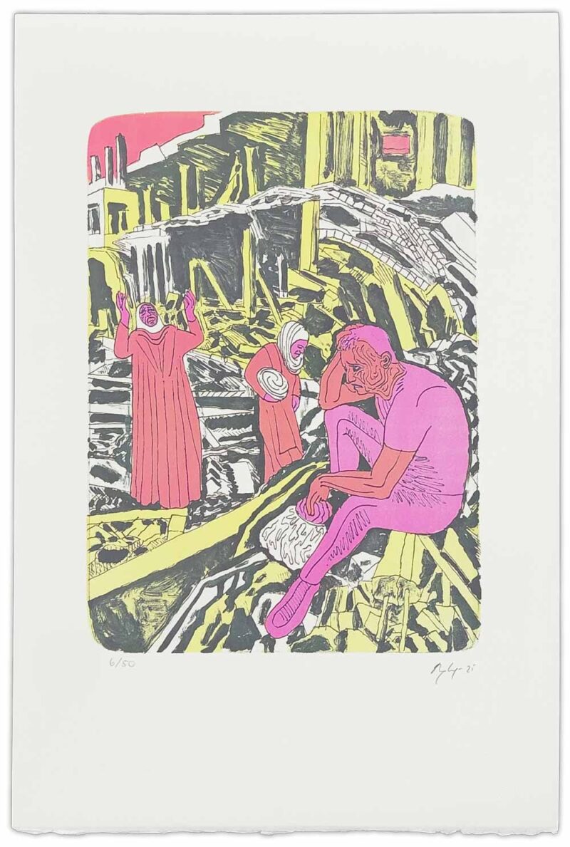 Litografi af Bjørn Nørgaard