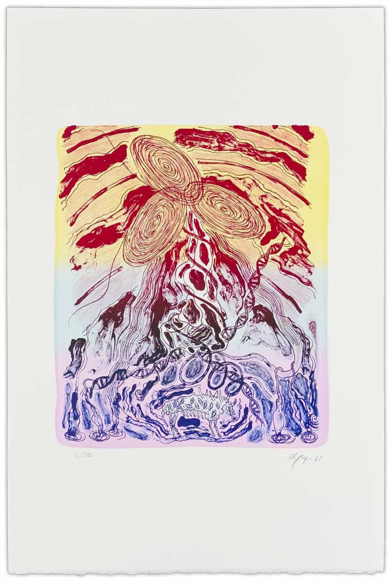 Litografi af Bjørn Nørgaard