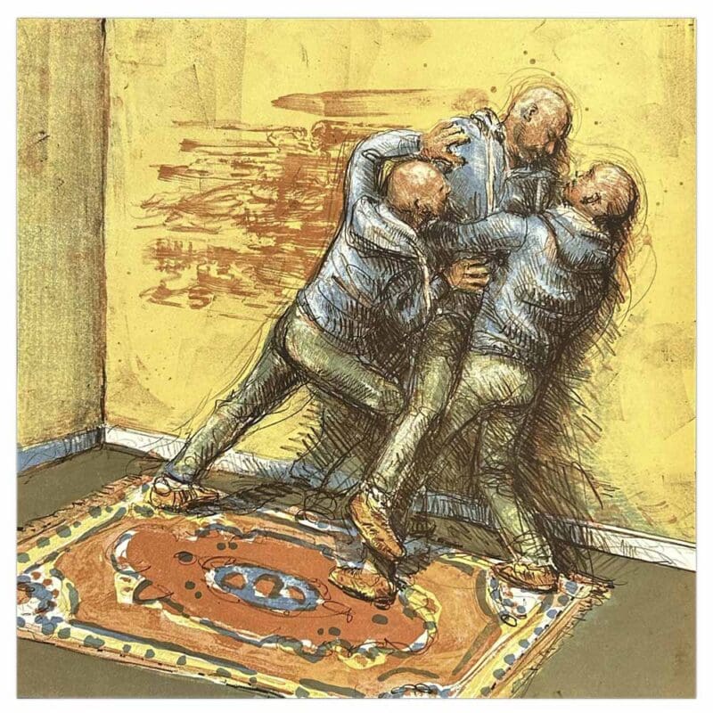 Litografi af Jacob Rantzau trykt hos Atelier Clot