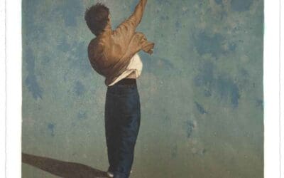 Litografi af Maria Torp med titlen Stone