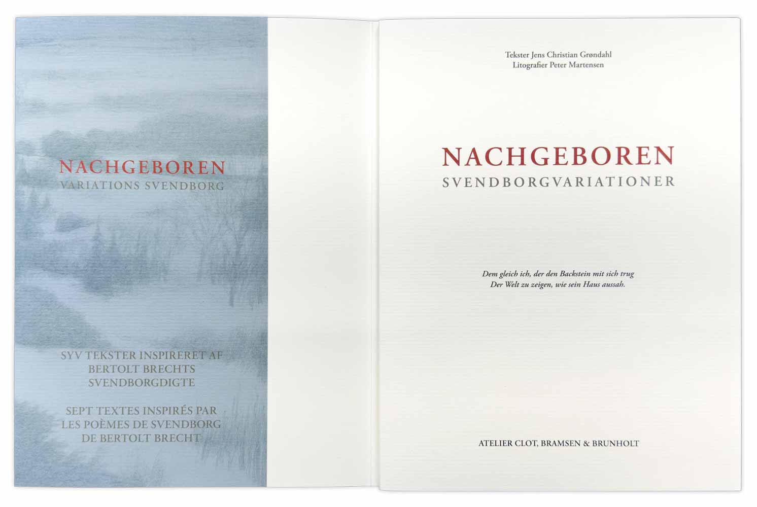 Kunstbog af Peter Martensen og Jens Christian Grøndahl med titlen Nachgeboren Svendborgvariationer